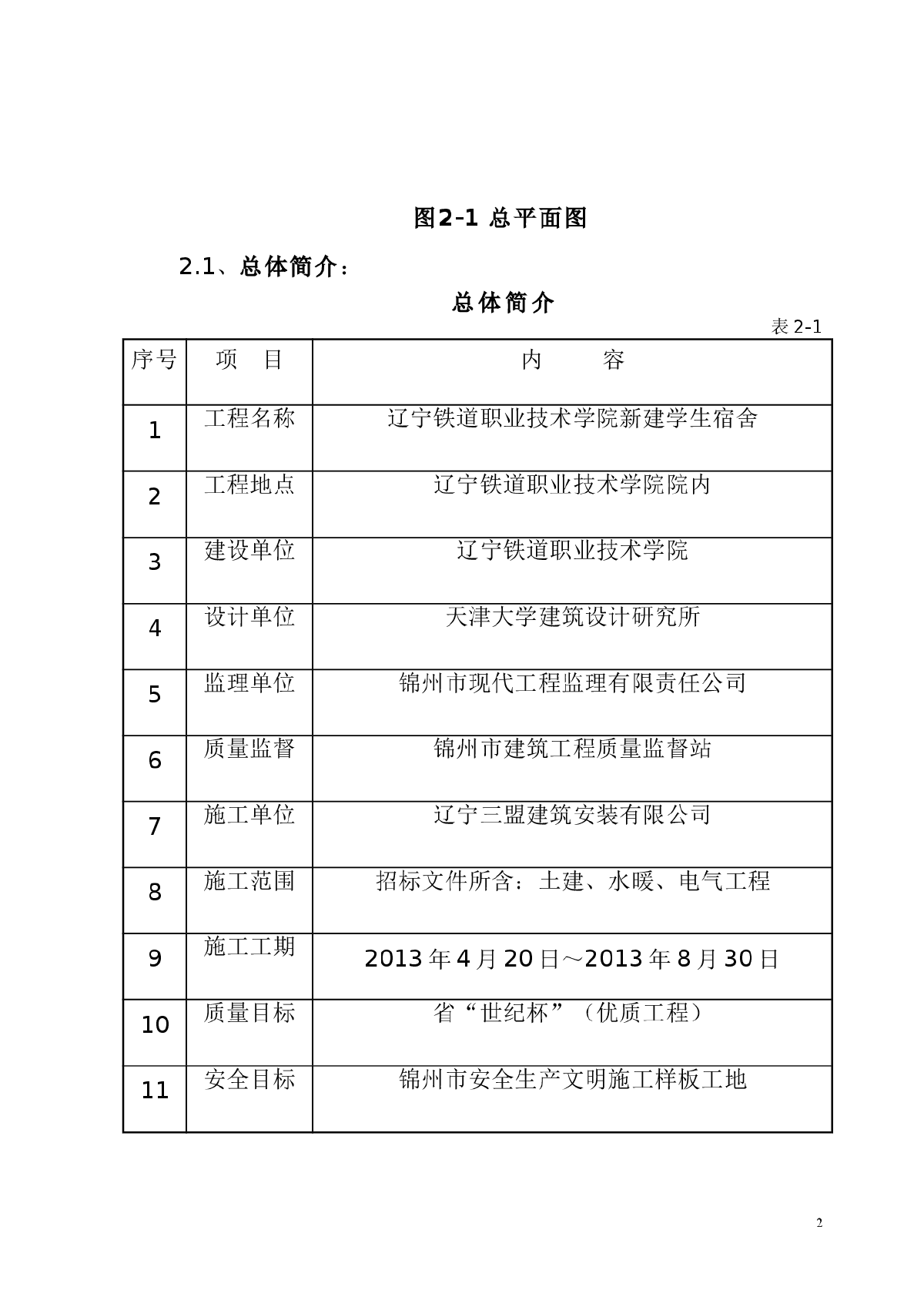 辽宁铁道职业技术学院新建宿舍楼施工组织设计-图二