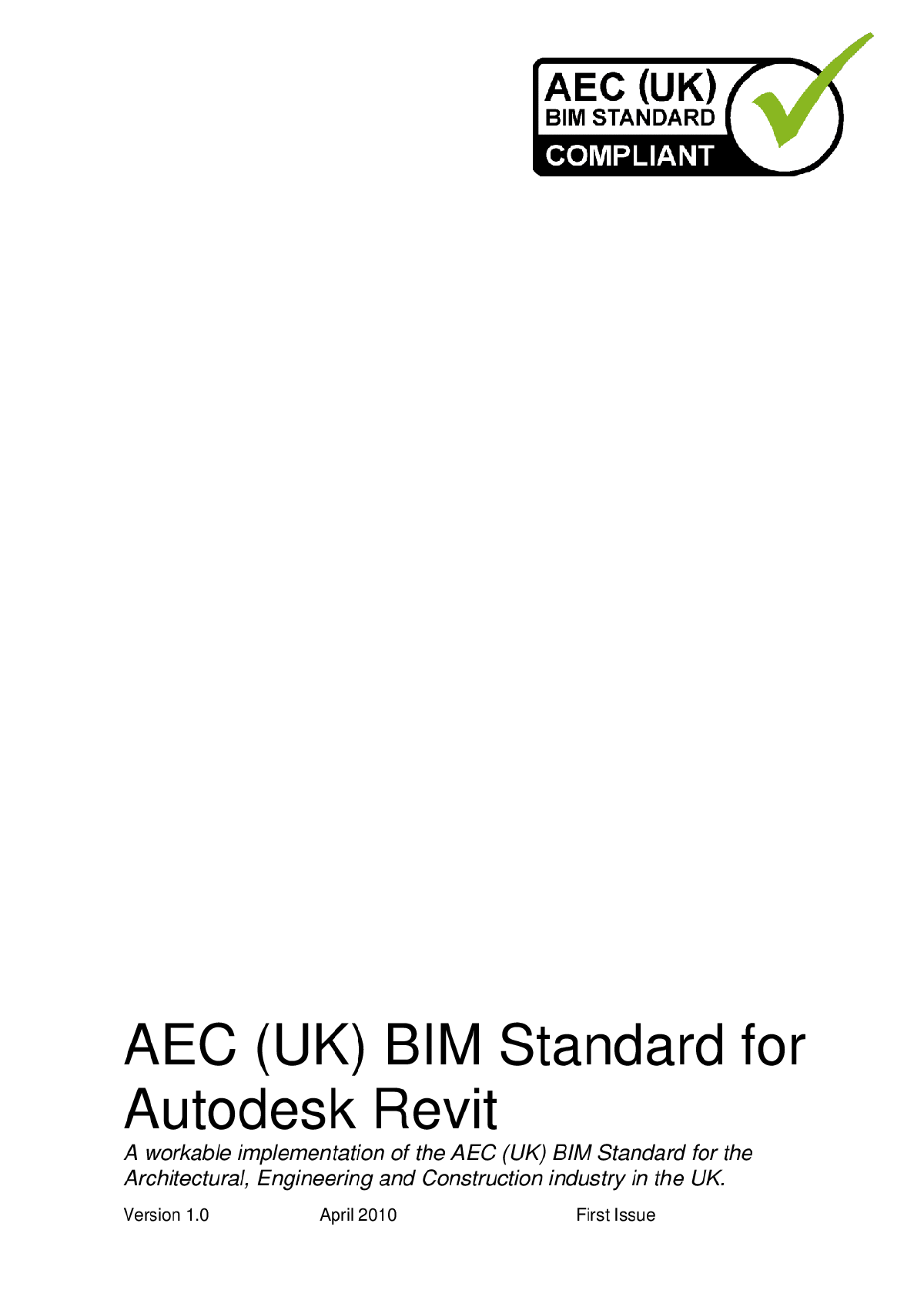 英国BIM实施标准(使用Revit平台)（英文版）