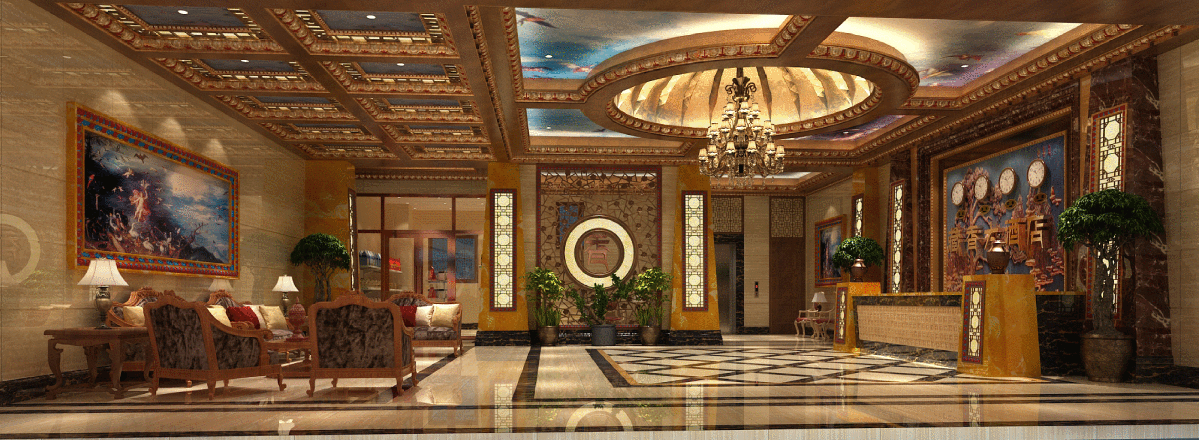 藏式星级酒店-室内设计施工