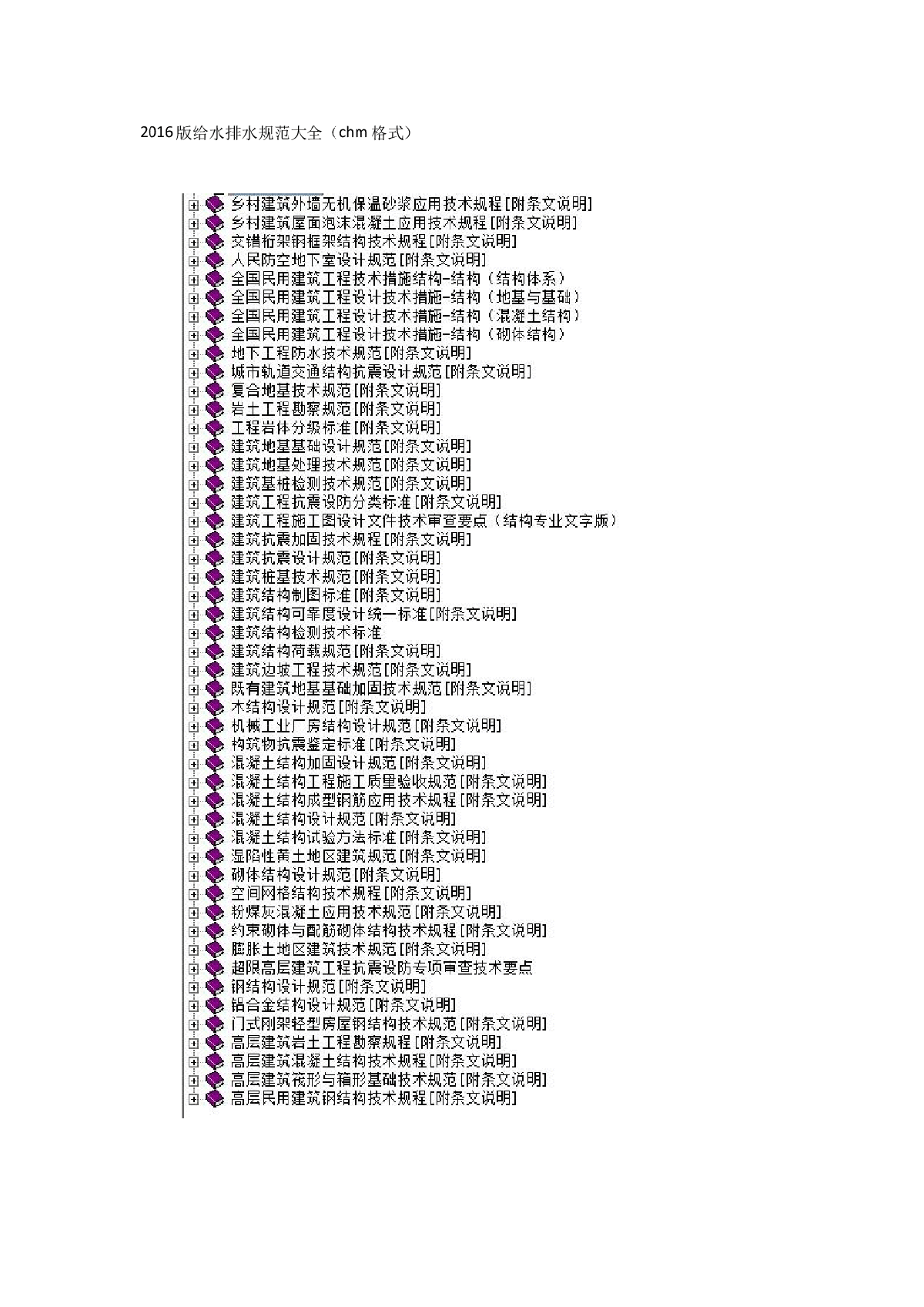 2016版结构专业规范大全（chm格式）-图一