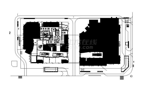 某某九方书店9000㎡方案设计图-图一