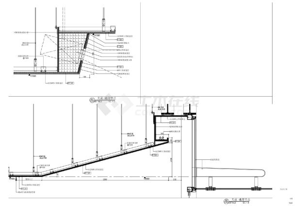 珠海某展示中心 7.1- B～D公区天花装饰节点CAD图-图二