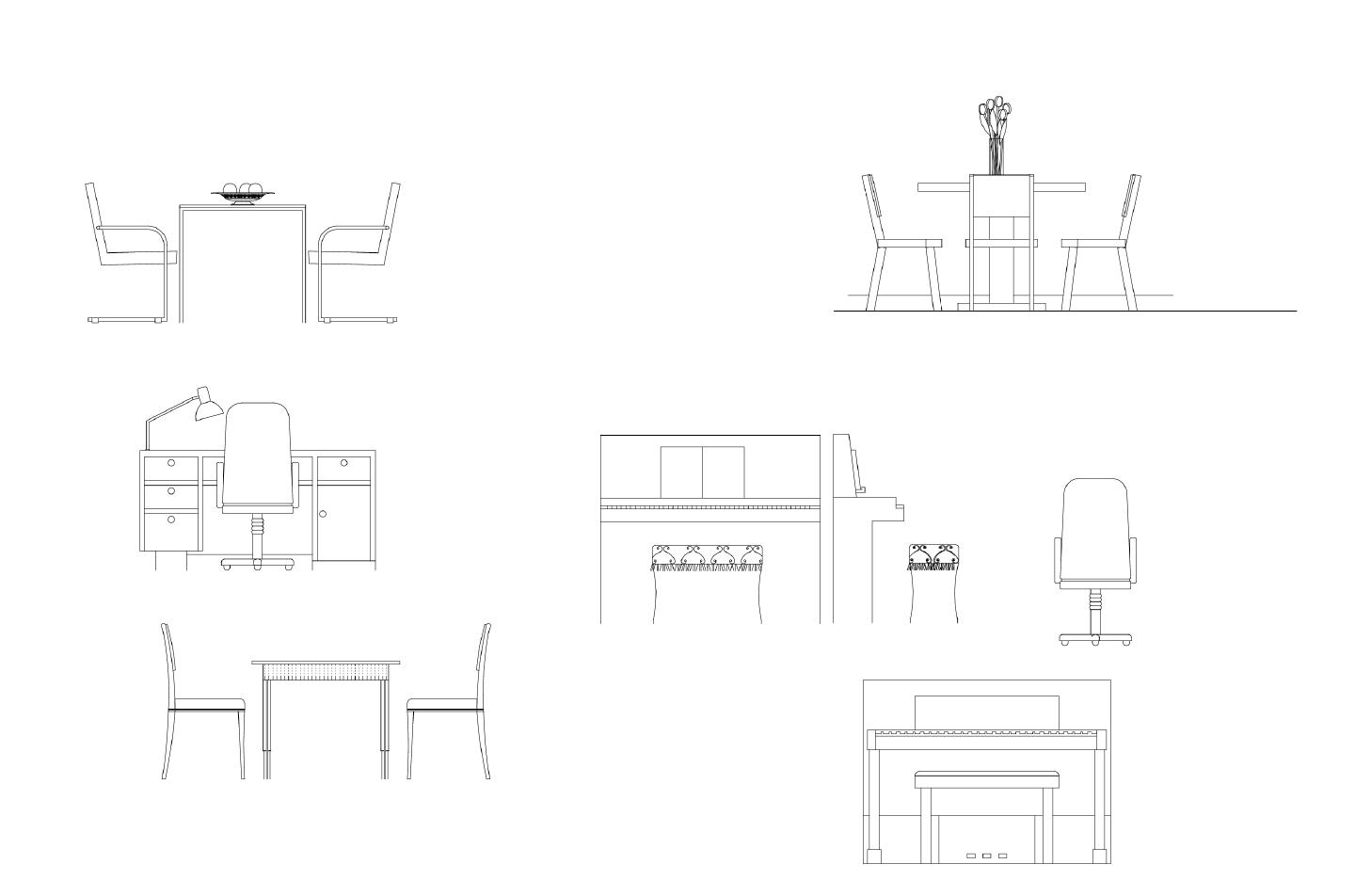 室内家具-05综合CAD图