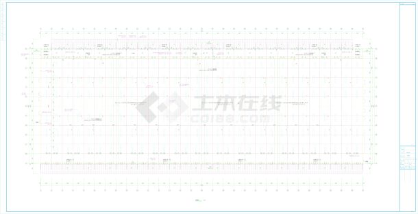 丙类单层航空货运仓库建筑结构设计施工图-图一