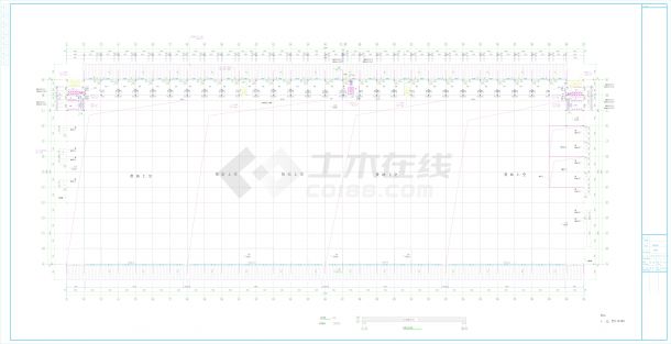 丙类单层航空货运仓库建筑结构设计施工图-图二