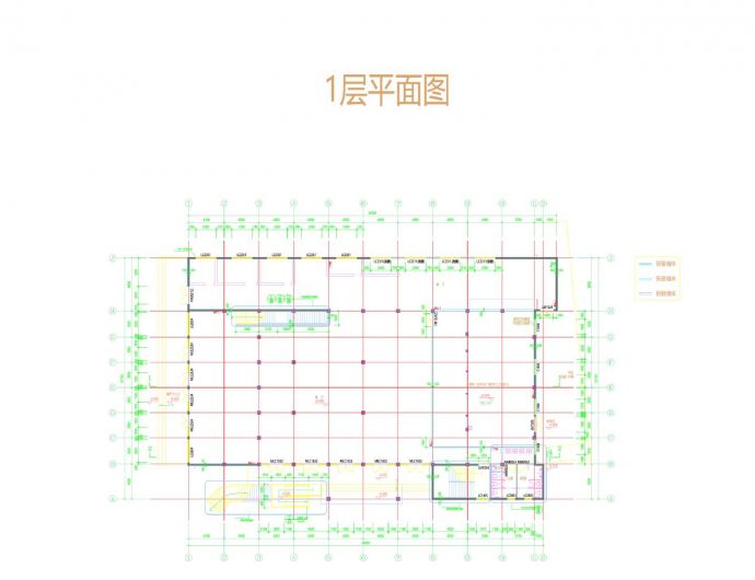 某杭州市多层创意产业园建筑平面图_图1