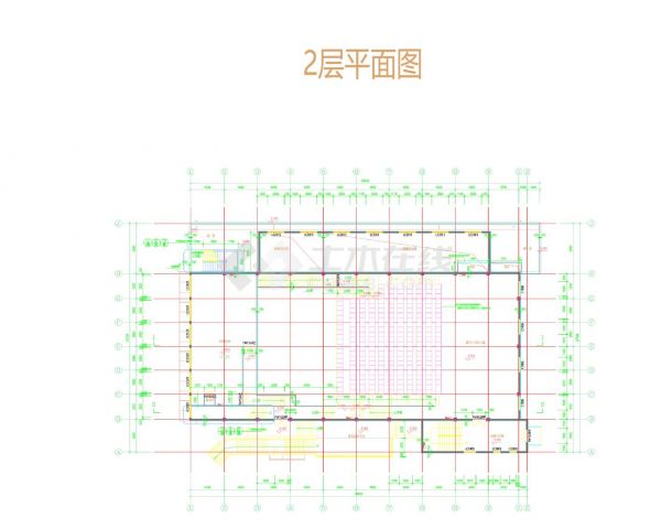 某杭州市多层创意产业园建筑平面图-图二