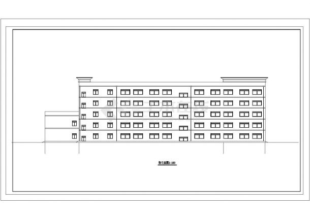 某五层4200平米框架结构中学教学综合楼建筑、结构全套设计图（含计算书）-图二