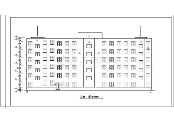 六层框架结构医用楼建筑设计全套施工图（超详细cad图）-图二