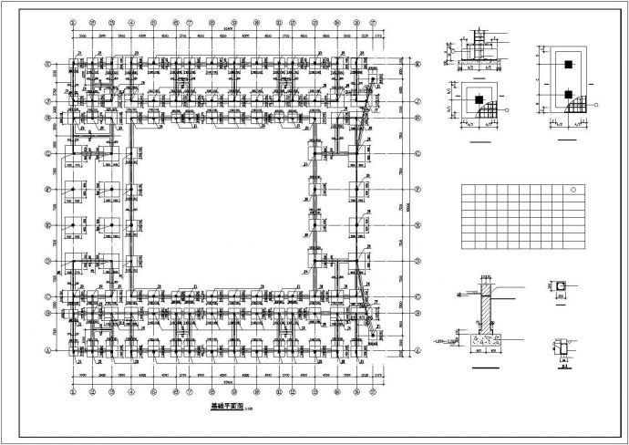 某四层教学楼框架结构设计施工图纸_图1