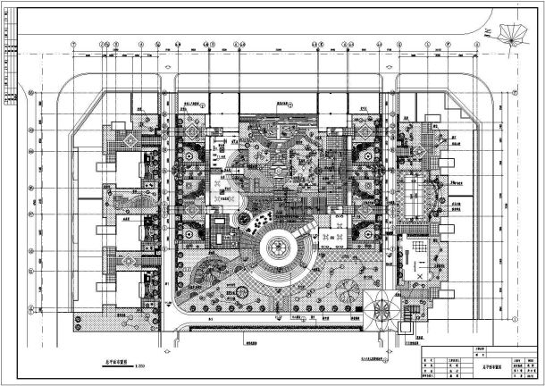 某地区园林广场绿化设计总平面施工图-图二
