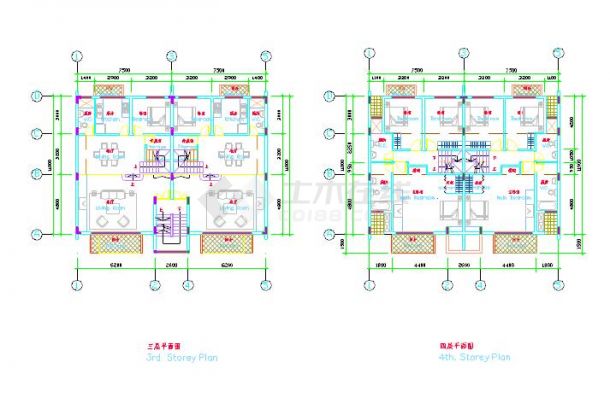 15x11米四层叠拼别墅户型图（带阁楼和屋顶花园）-图二