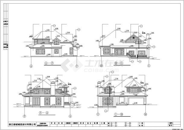 某城市休闲高档二层别墅建虎设计图-图一