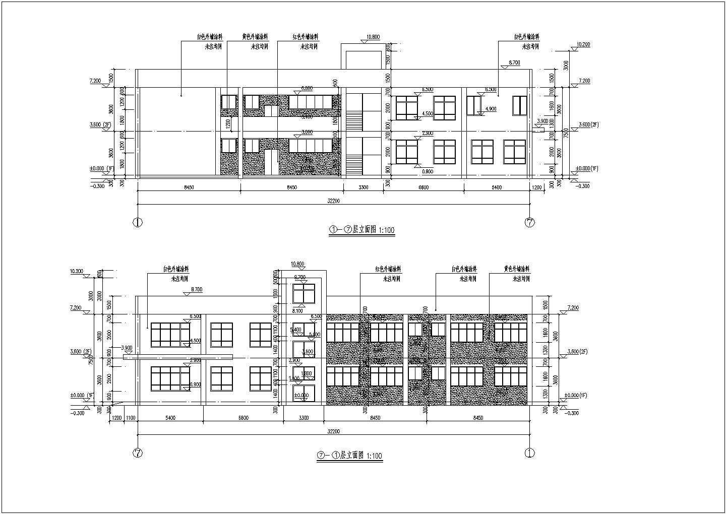 2班多层现代风格幼儿园建筑施工图