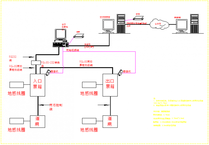 现代智能高档停车场整套系统CAD设计图纸_图1