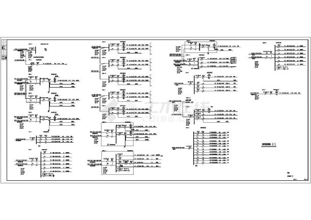 某科研综合楼电力电气设计CAD平立面施工图-图二
