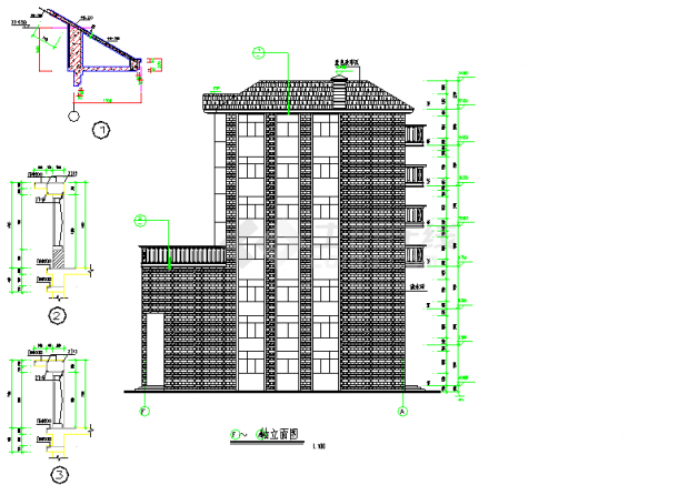 某沿街高住楼建筑结构设计施工图（含设计说明）-图一