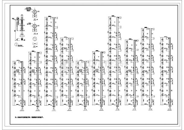 某地区六层框架住宅楼建筑结构施工图-图二