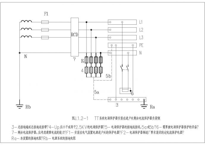 建筑工程防雷接地系统电气设计cad图_图1