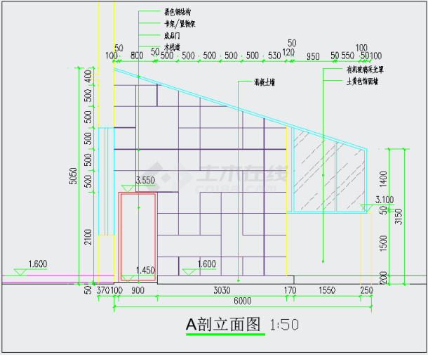 设计详细的某阳光棚工程CAD施工图（16张）-图二