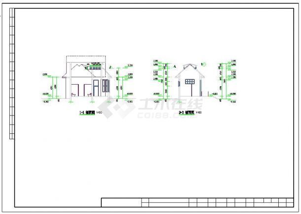 小型现代公厕建筑结构施工图（含水电）-图二