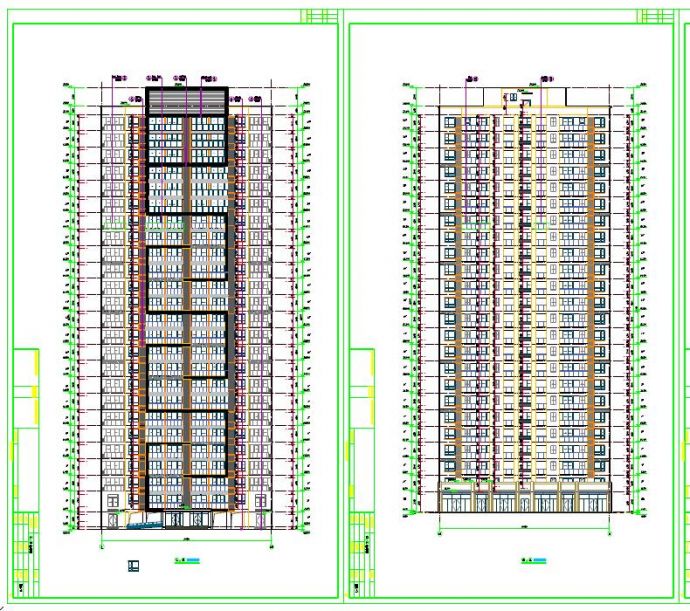 25层现代风格商住两用住宅建筑施工图（知名设计院2015年）_图1