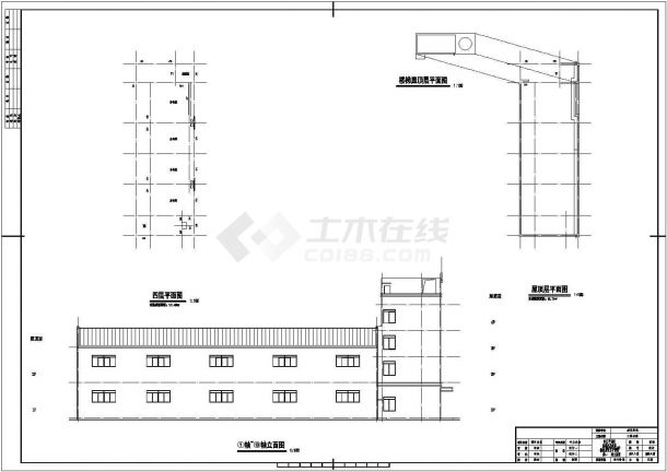 现代风格包装装潢印刷厂建筑施工图（27mx45.7m）-图二