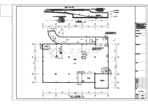 三层欧式风格葡萄酒庄建筑施工图（27.2mx40.5m）-图二