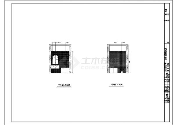 某地区公寓宿舍楼全套装修设计施工图-图一