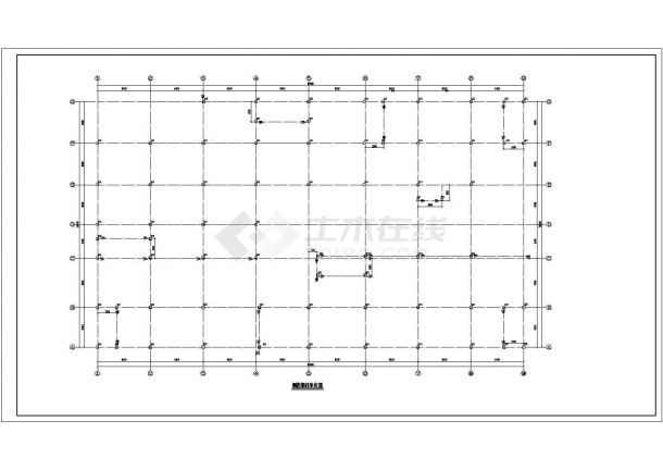 钢结构（商业）-带地下车库结构设计图-图一