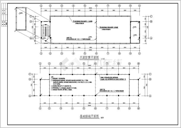 某地区四层宿舍楼电气照明方案施工图-图二