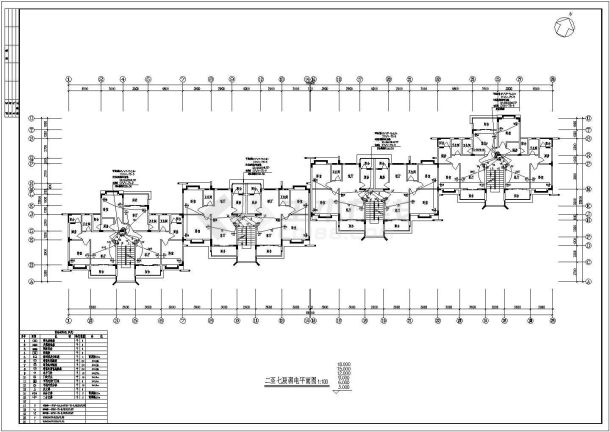 某地区学校教工宿舍楼弱电图（全套）-图二