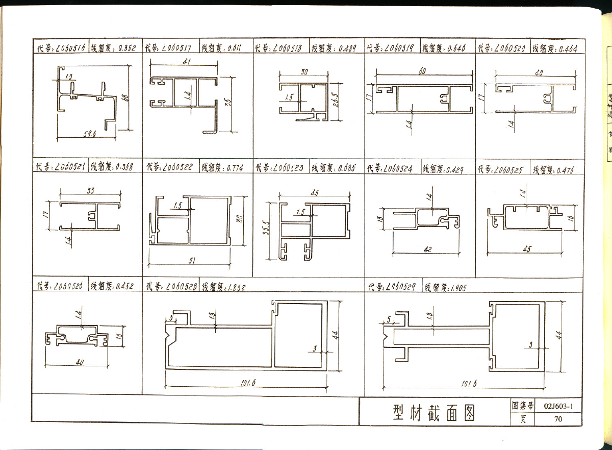 02j60316070系列推拉铝合金窗