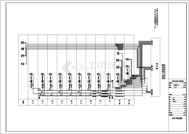 某市区多层办公楼全套电气设计施工图-图二