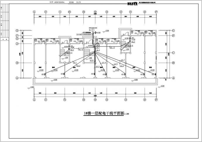 某地多层商住楼全套电气设计施工图纸_图1