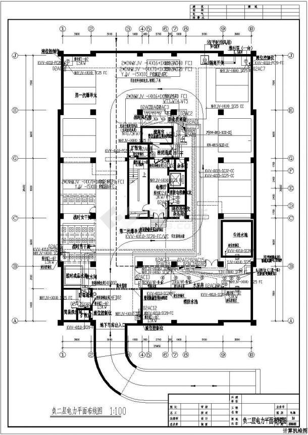 某地二类高层商住楼强电设计施工图-图二