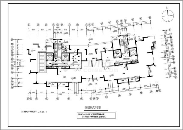 某地27层商住楼电气工程设计施工图-图一