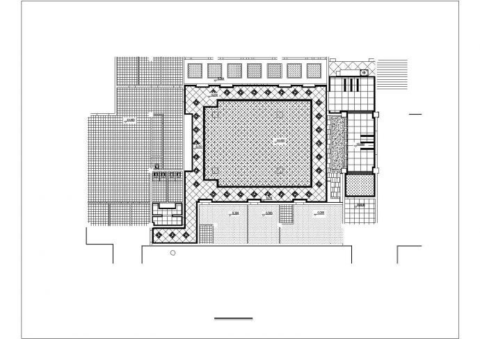 中式茶室中餐厅室内装修设计cad施工方案图_图1