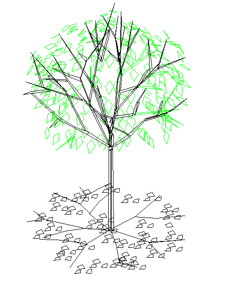 非常详细的建筑CAD三维千种之树图块图例设计(二十余张)-图二