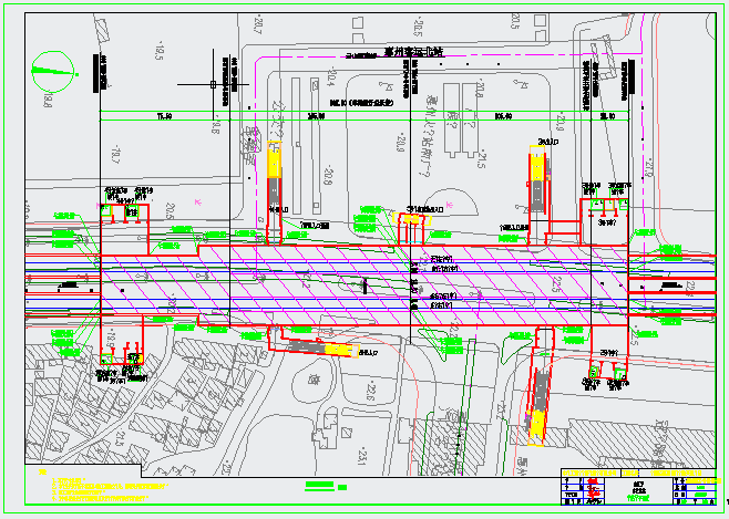 城际轻轨车站主体结构设计施工图（详细）_图1