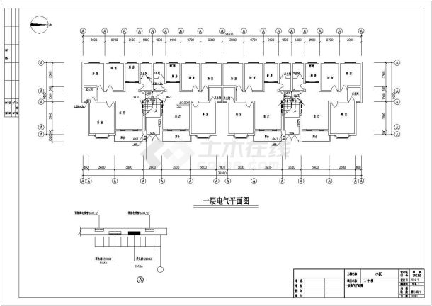 南方某小区B型住宅楼电气设计图纸-图二