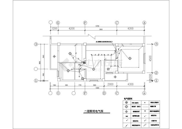 某地区复式住宅装修电气设计施工图纸-图二