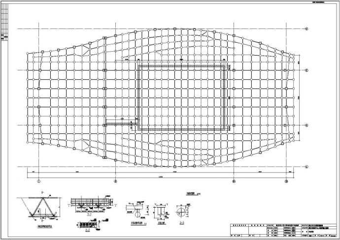 钢结构体育馆结构施工图cad图纸_图1
