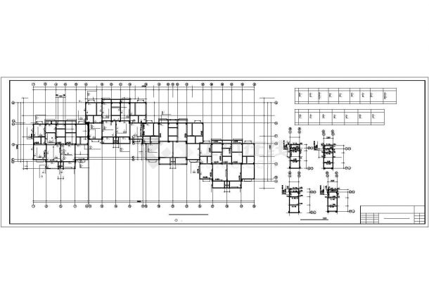 某地住宅楼框架结构建筑设计施工图纸-图一
