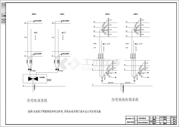 某市区南城名苑全套电气设计施工图-图一