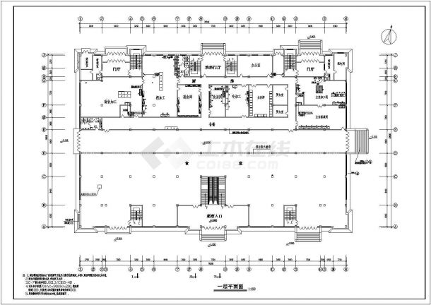 某地区公寓综合楼消防设计施工图纸-图一