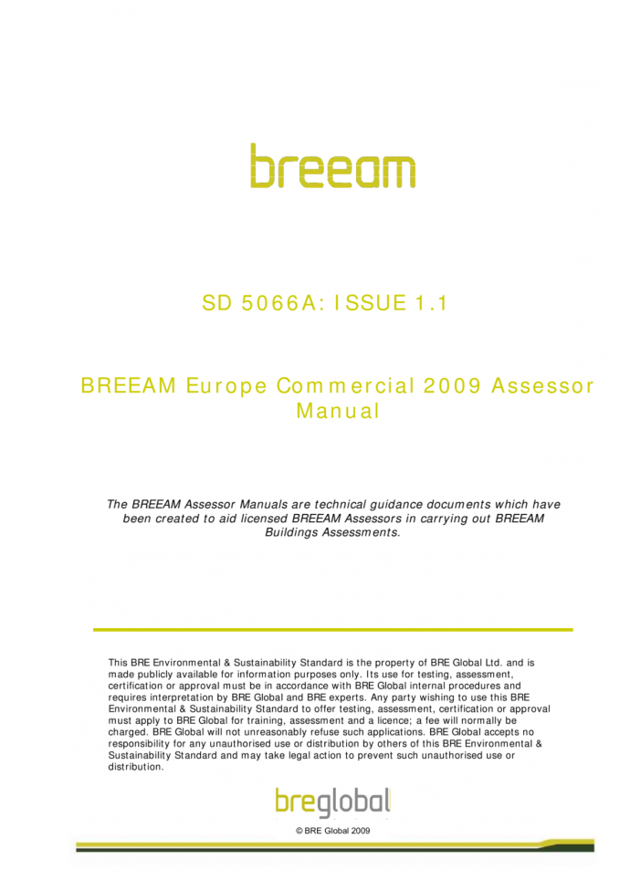 BREEAM_Europe_Commercial_2009_图1