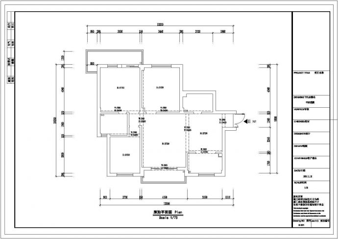 125平方三居室内装修施工图（含效果）_图1
