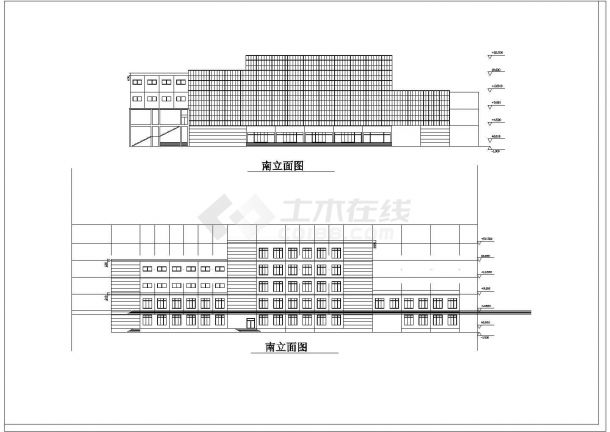 江苏4600平米5层城市展览馆建筑设计图-图一