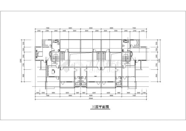 某地3层楼联排别墅建筑设计施工图（含透视图）-图一